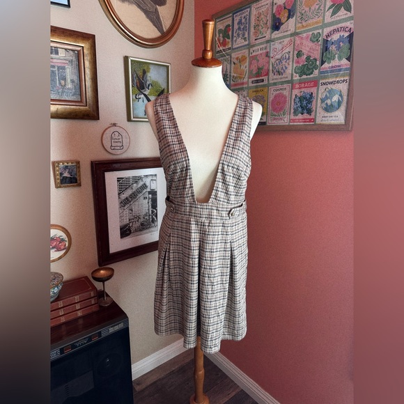 American Eagle Outfitters Dresses & Skirts - American Eagle Plaid Pinafore Dress